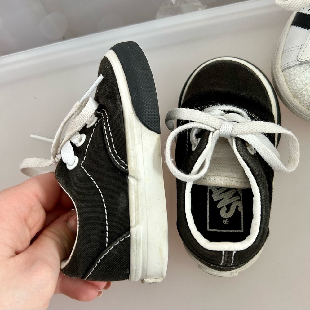 Adidas Superstar & Vans Old Skool Toddler Sneakers - Unisex 2pc Bundle Size 4 - Picture 13 of 13